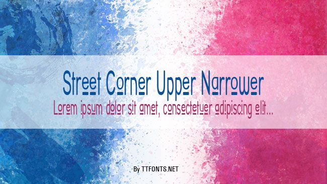 Street Corner Upper Narrower example